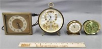 4 Vintage Alarm Clocks incl Seth Thomas