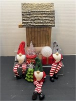Gnome sitter Christmas decor & more