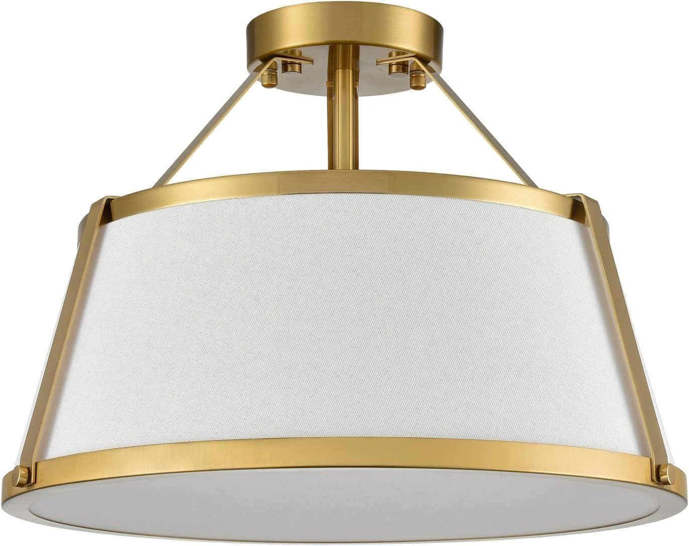 DANSEER Drum Ceiling Light Semi Flush