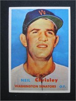 1957 TOPPS #320 NEIL CHRISLEY SENATORS SP