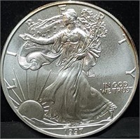 1997 1oz Silver Eagle Gem BU