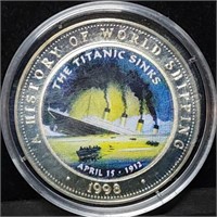 1998 Somalia 25 Shillings Titanic Sinking Coin