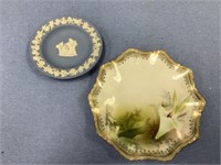 Lot of 2 small dishes 1 is Wedgewood