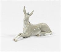 LLADRO, Laying Down Donkey - Nativity Figurine