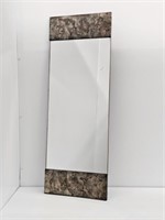 BRUTALIST WALL MIRROR WITH METAL ENDS