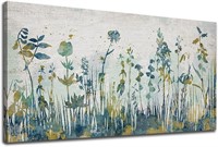 Abstract Floral Canvas Wall Art