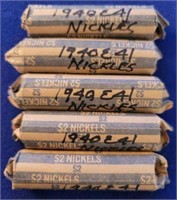 5 Rolls of Nickels