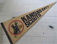 1970's Kansas City Scouts NHL Hockey Pennant RARE