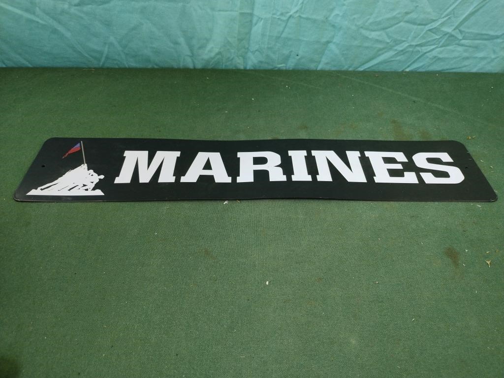 Marines metal sign