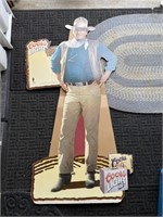 Cardboard John Wayne Advertising Display
