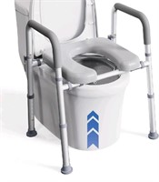 Eillion Toilet Seat Riser with Handles for Senior,