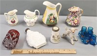Antique Staffordshire & Glass Lot Collection