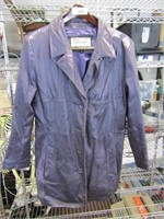 Purple Leather Coat - SZ: XL