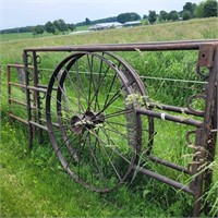 58"H X 96" L HEAVY WAGON WHEEL GATES