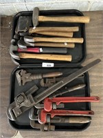 Hatchets, Hammers, Wrenches.