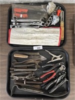 Vice Grips, Pliers, Wrench Set, Sockets.