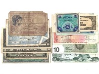 Foreign Currency Lot - Some WW2 & Earlier