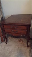 Two Drawer Side Table - Delwood
