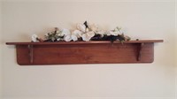 Wooden Wall Shelf 56"