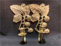 Pair of Brass Candle Light Holders