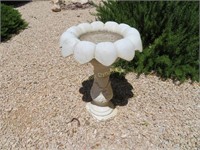 2pc. Cement Birdbath