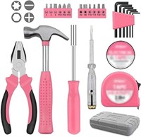 Pink Tool Kit for Women, Mini Household DIY Tool