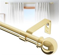 Gold Curtain Rods for Windows 48 to 88, Splicing