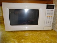 White Samsung Counter Microwave
