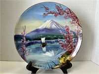 Beautiful Hand-Painted Oriental Plate 10"