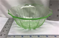 D2) URANIUM GLASS BOWL, YES, THIS IS THE GLASS