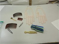 Vintage Glove Hangers and Hair Clips