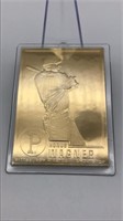 Honus Wagner 22kt Gold Baseball Card Danbury Mint