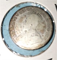 1921 Canada 10 cent silver coin