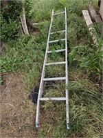 Half of a 16 foot extension ladder