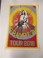 Signed Peter Frampton Tour 2018 Poster 19" x 13"
