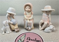 3 Miniature Holly Hobbie Figurines