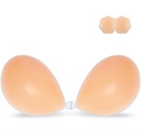 ($39) Niidor Adhesive Bra Sticky Strapless,C