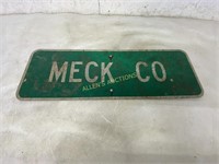 MECK CO. SIGN