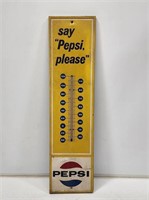 1967 Yellow Pepsi Thermometer