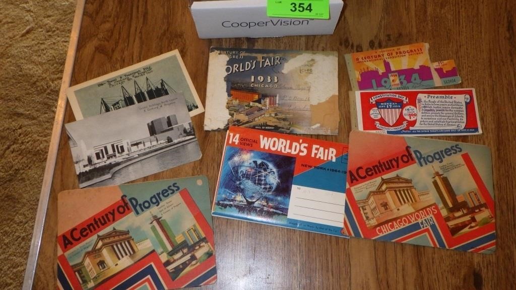 CHICAGO WORLDS FAIR CENTURY OF PROGRESS POSTCARDS>