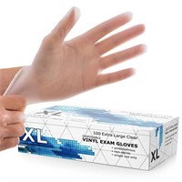 NEW 100PK XL Vinyl Plastic Gloves