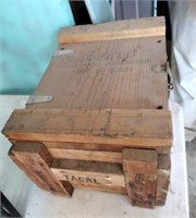 WOOD AMMUNITION BOX