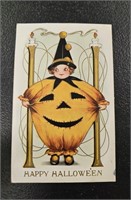 Early 1900s Happy Hallowe'en Embossed Postcard-