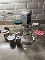 Canning and kitchen supplies