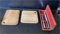 Cutlery Set and Two Cutting Boards