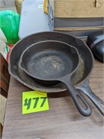 Pair of Cast Iron Skillets