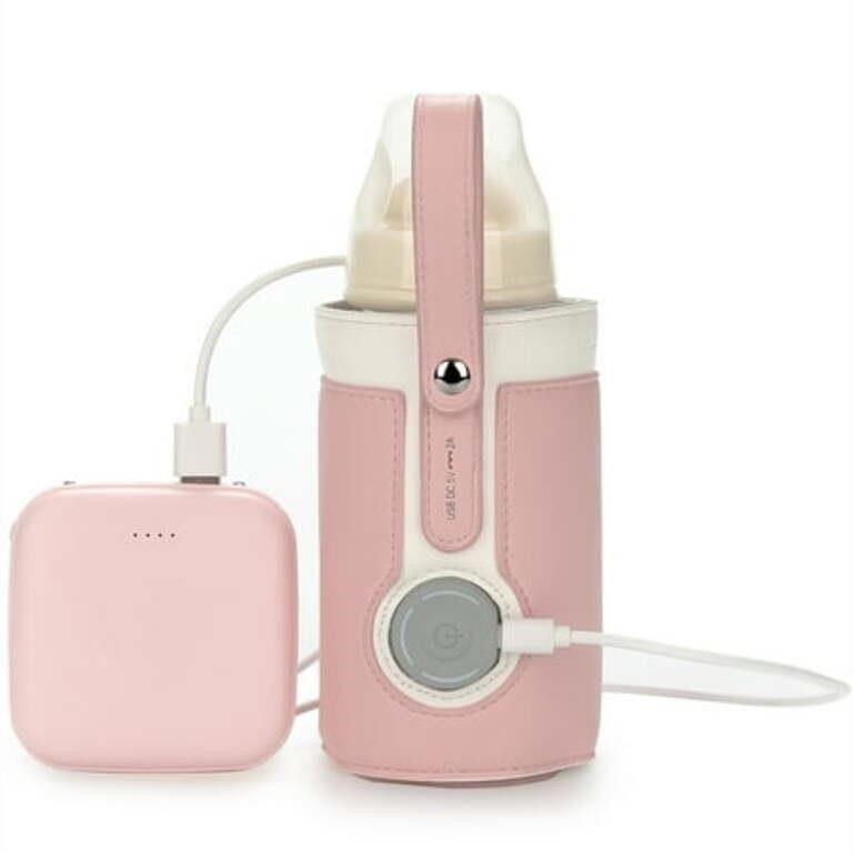 Portable Bottle Warmer  3-Speed  Pink