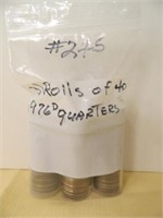 (3) Rolls of 40 1976 Quarters (120 Coins)