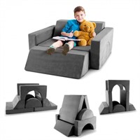 8 Pieces Kids Modular Play Sofa with Detachable Co