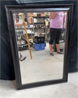 Framed mirror 41.5 X 29.5 inches.